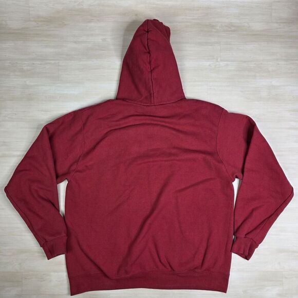 Vintage Champion Iowa‎ State University Sweatshirt Red Hoodie Spellout Size XL - Picture 2 of 9